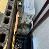 佐賀県小城市エアコン交換工事